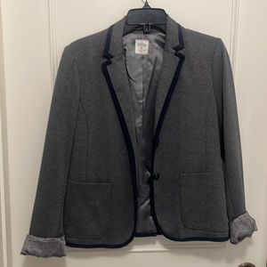 GAP Academy Blazer, grey w/ navy trim.